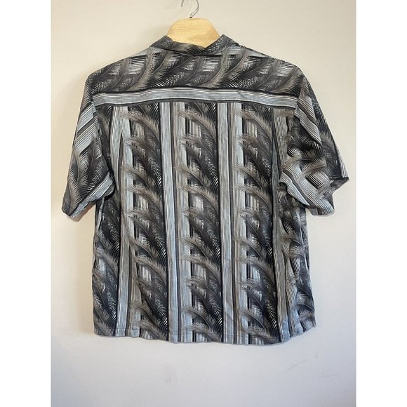 TOMMY BAHAMA Hawaiian Camp Shirt Mens XXLarge 100% Silk Short Sleeve Palm‎ - Picture 2 of 6